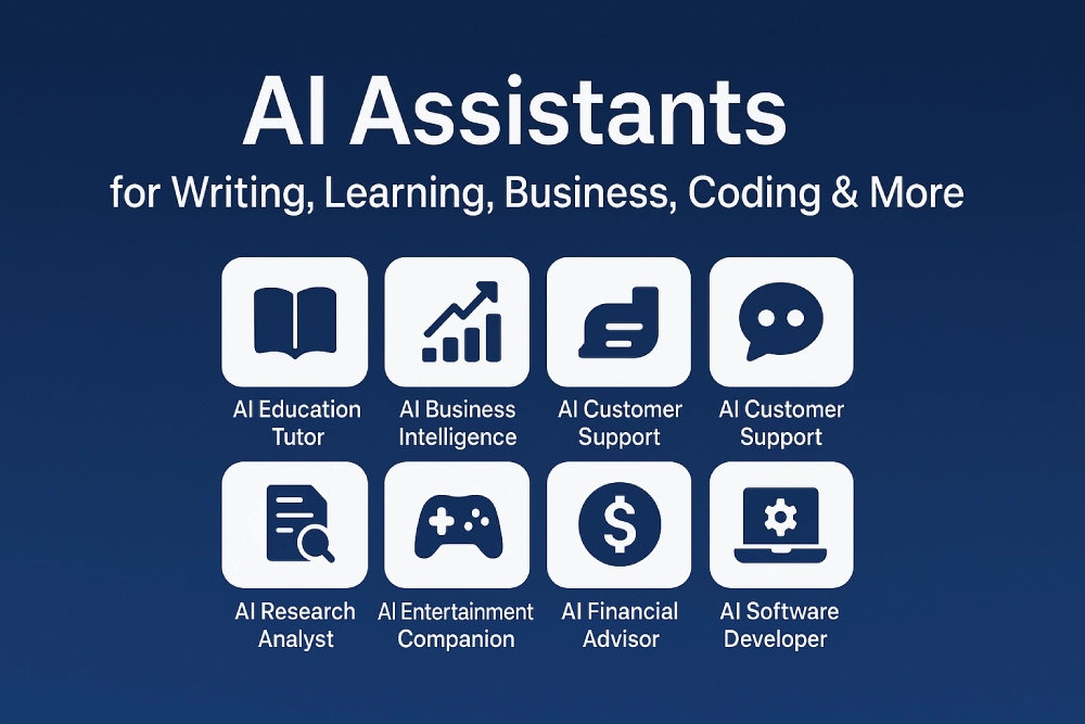 AI Assistants for Writing, Learning, Business, Coding & More